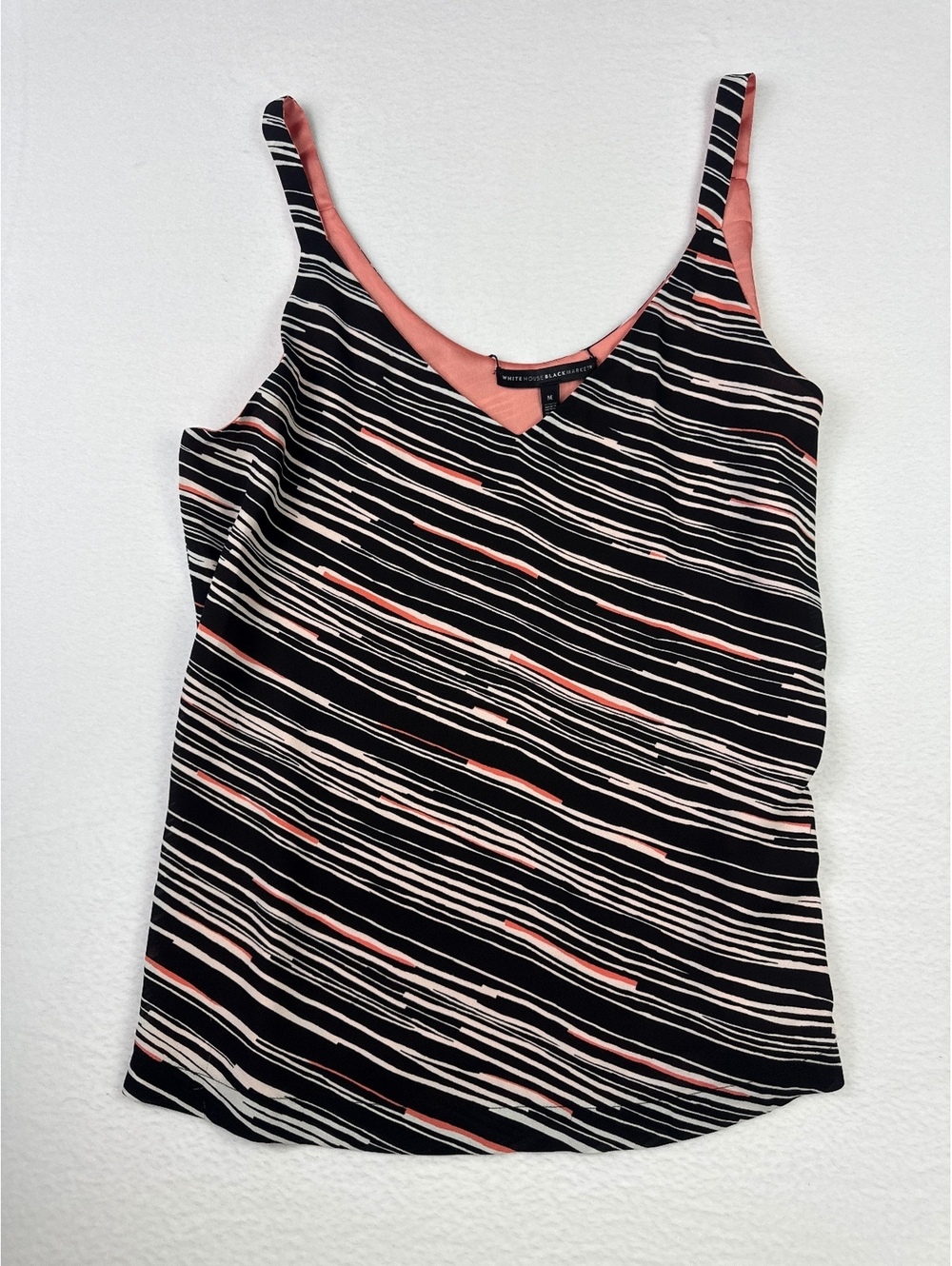 White House Black Market Reversible Striped Cami Top Medium